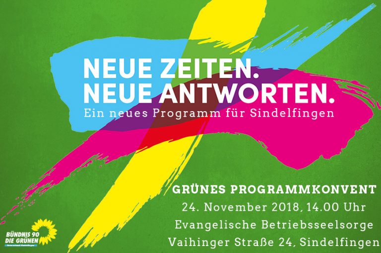 PM: Grünes Programmkonvent für Sindelfingen