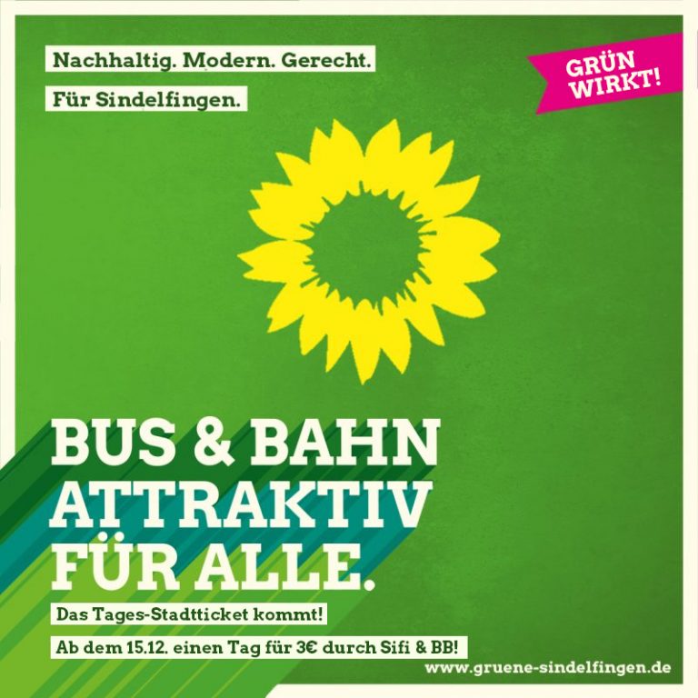 GRÜN wirkt: Für 3 Euro durch Sindelfingen & Böblingen