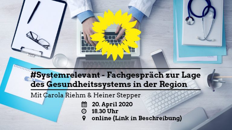 Digitales Fachgespräch: #Systemrelevant – Zur Lage des Gesundheitssystems in der Region