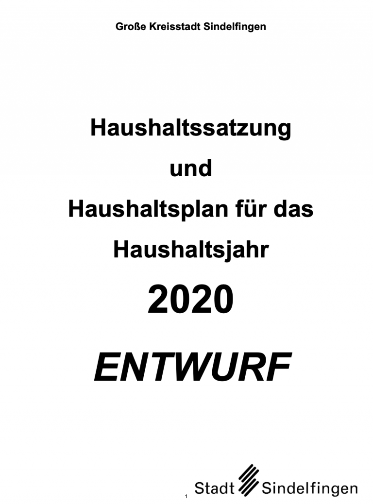 Haushaltsanträge & Grundsatzpapier zu Sparprinzipien