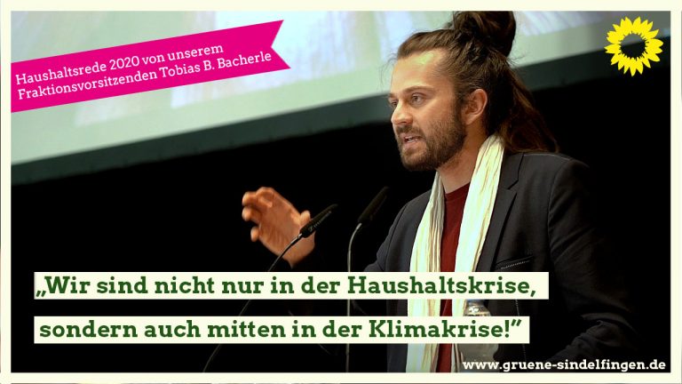 Haushaltsrede 2020: „Nicht nur in der Haushaltskrise, sondern auch mitten in der Klimakrise“