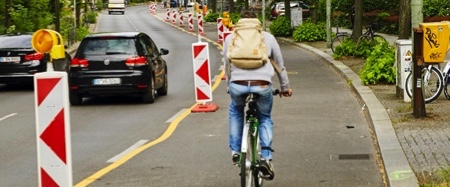 Pop-up Bike-Lane in Sindelfingen am 14.09.2020