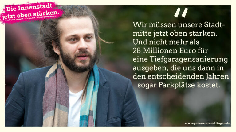 Statement zur Abstimmung zur Tiefgaragensanierung im Gemeinderat