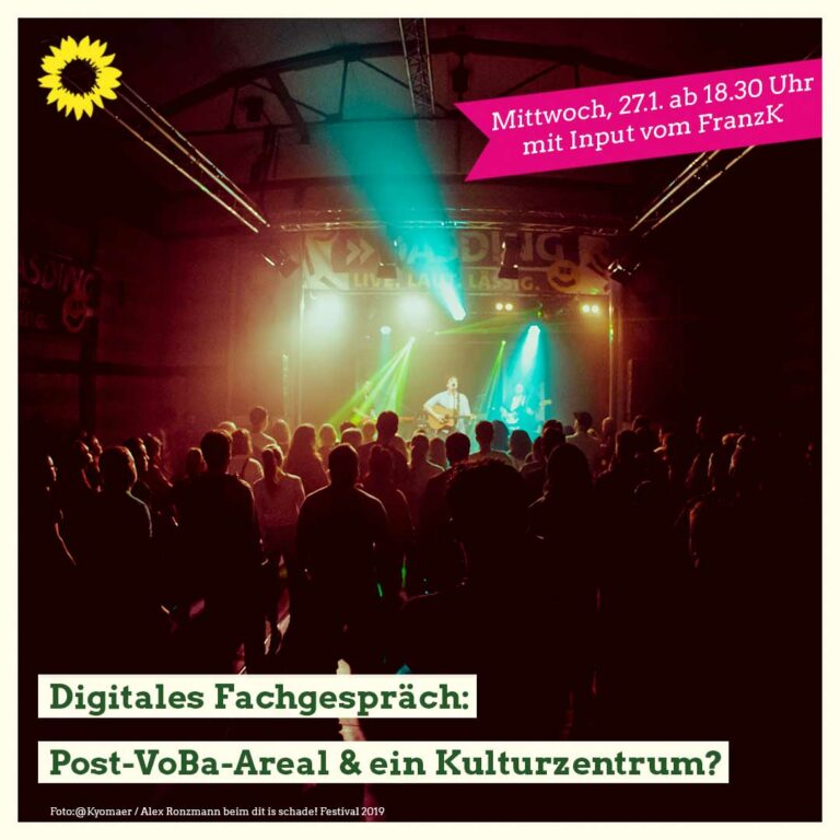 Digitales Fachgespräch: Post-VoBa-Areal & ein Kulturzentrum?