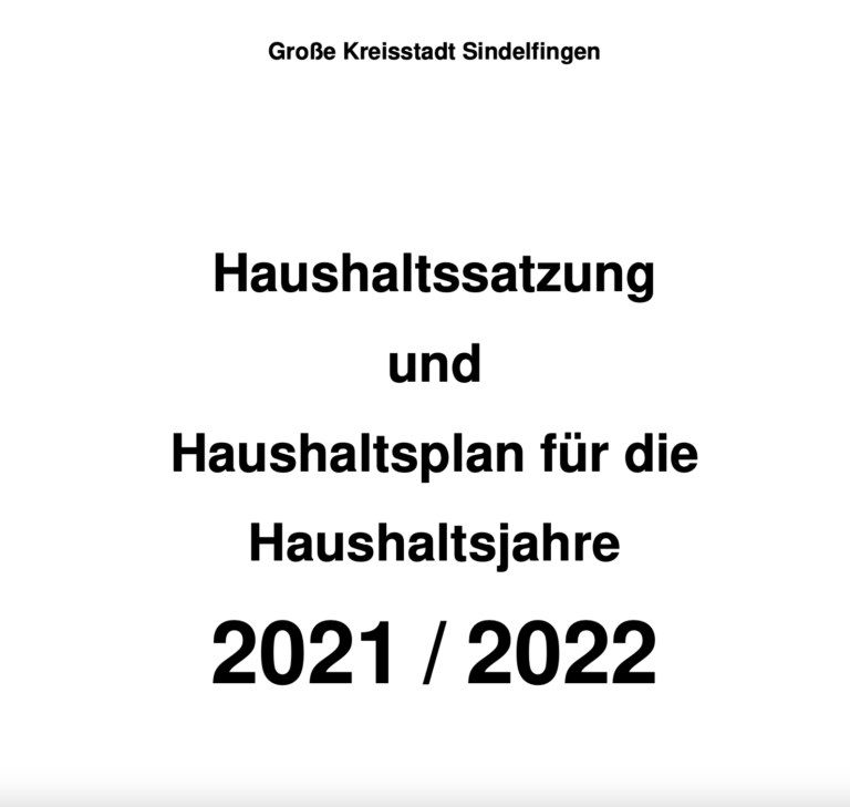 Anträge zum Doppelhaushalt 2021/22