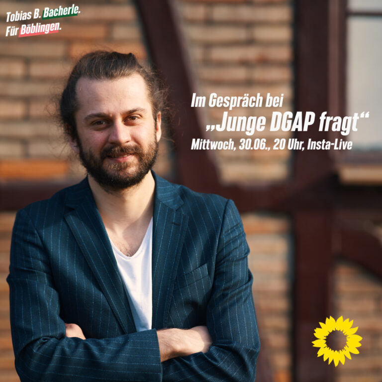 Junge DGAP fragt… Tobias B. Bacherle