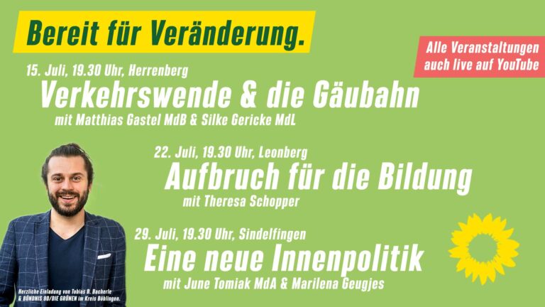 Bereit für Veränderung – Unsere Veranstaltungen im Juli