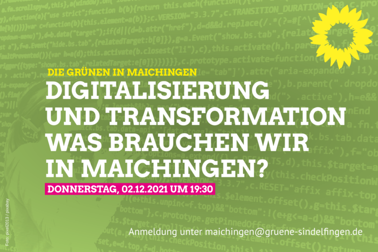Digitalisierung und Transformation- was brauchen wir in Maichingen?