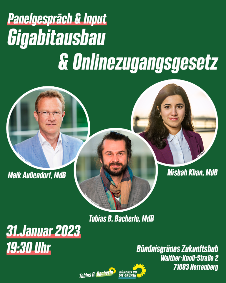 Panelgespräch und Input: Gigabitausbau & Onlinezugangsgesetz
