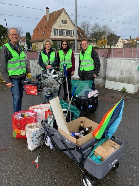 Putzete der Grünen in Maichingen