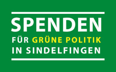 Spenden für GRÜNE Politik in Sindelfingen